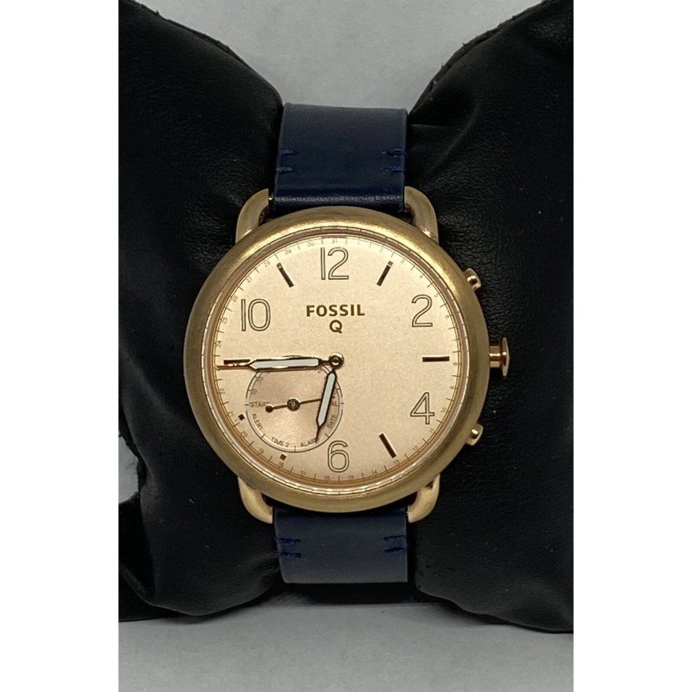 Fossil FTW1128 Women's Leather Rose Gold Analog Di